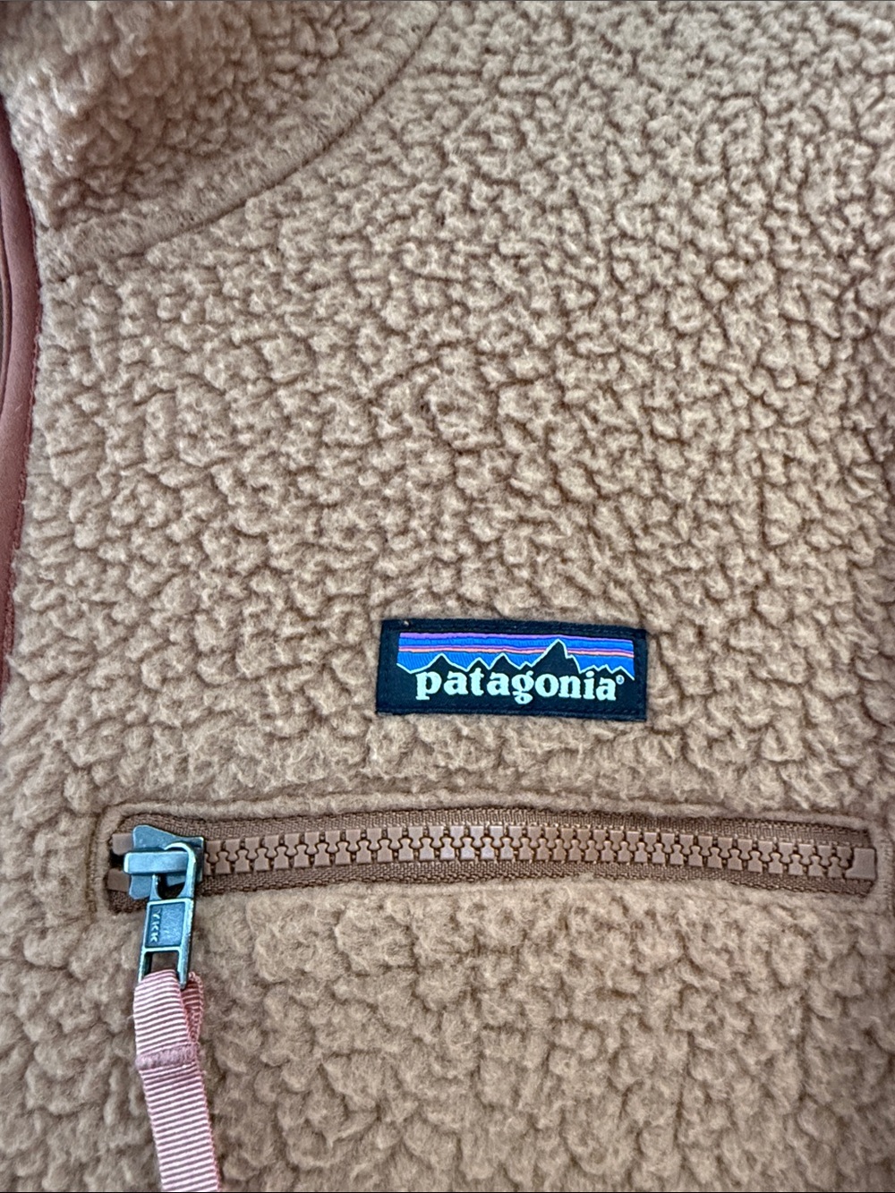 Patagonia Women’s Tan Quarter-Zip Retro Fleece Pullover - Picture 2 of 4